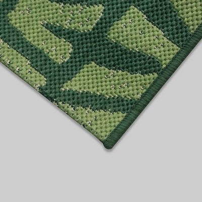5'x7' Tonal Outdoor Rug Green - Opalhouse™ 3 5'x7' Tonal Outdoor Rug Green - Opalhouse™