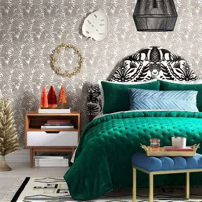 Pineapple Peel & Stick Wallpaper Brown - Opalhouse™: Removable Vinyl, Bohemian Fruit Pattern, Stain-Resistant, 27.5 Sq Ft Coverage 6 Pineapple Peel & Stick Wallpaper Brown - Opalhouse™: Removable Vinyl, Bohemian Fruit Pattern, Stain-Resistant, 27.5 Sq Ft Coverage - Image 4