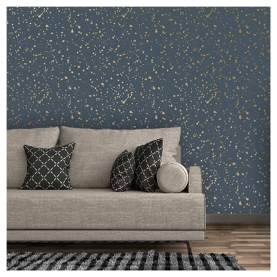 Celestial Peel & Stick Wallpaper Navy/Gold - Opalhouse™: Removable Vinyl, Self-Adhesive, Stain-Resistant, 27.5 Sq Ft Coverage 7 Celestial Peel & Stick Wallpaper Navy/Gold - Opalhouse™: Removable Vinyl, Self-Adhesive, Stain-Resistant, 27.5 Sq Ft Coverage - Image 5