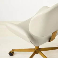 Mahonia Faux Leather Office Chair Cream/Aged Brass - Opalhouse™ Designed With Jungalow™ 10 Mahonia Faux Leather Office Chair Cream/Aged Brass - Opalhouse™ Designed With Jungalow™ -Opalhouse GUEST 3f7c3942 9986 4909 9772 5880d96ce1e9