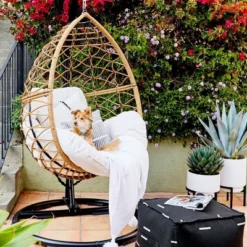 Britanna Patio Hanging Egg Chair - Natural - Opalhouse™ 11 Britanna Patio Hanging Egg Chair - Natural - Opalhouse™ -Opalhouse GUEST 4b072736 06c1 4fa1 8662 422f2020ef23