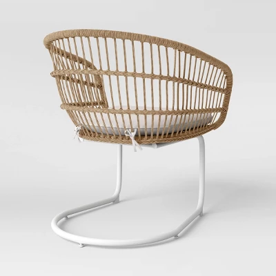 Southport 3pc Motion Patio Chat Set With Metal Legs - Natural/White - Opalhouse™ 6 Southport 3pc Motion Patio Chat Set With Metal Legs - Natural/White - Opalhouse™ - Image 4