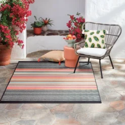 5' X 7' Outdoor Rug Multi Stripe Global Pink - Opalhouse™ 7 5' X 7' Outdoor Rug Multi Stripe Global Pink - Opalhouse™ -Opalhouse GUEST 849a4c76 29c9 486c a953 a03150bdac10