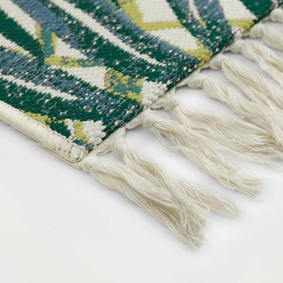 7'x10' Jungle Rectangular Woven Outdoor Area Rug Multicolor - Opalhouse™ 3 7'x10' Jungle Rectangular Woven Outdoor Area Rug Multicolor - Opalhouse™