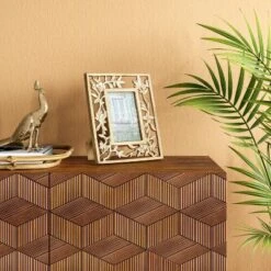 4" X 6" Metal Feather Frame Light Gold - Opalhouseā¢